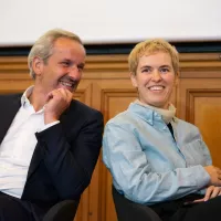 Pacal Demurger et Julia Faure les copresidente et coprésident d'IMPACT FRANCE 