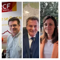Eric Gold, Jean-Marc Boyer et Marion Canalès de gauche à droite