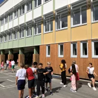 L'école de Raismes rénovée selon la technique de l'EnergieSprong  © RCF Hauts de France Anne Henry