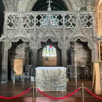 Le jubé en pierre de la basilique du Folgoët - © Ronan Le Coz