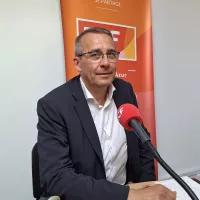 Franck Martin dans le studio de RCF - Photo SCG
