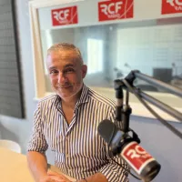 Joseph PARRILLA dans les bureaux de RCF à Metz