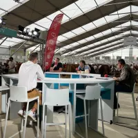 Le plateau de RCF installé dans le hall 3 de la Grande Halle d'Auvergne ©RCF