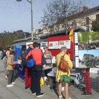 Le Mémobus lors de sa halte à Rennes. ©Clément Moutiez.