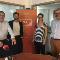 Thierry Legaye, Romuald Santini, Pauline Darde et Olivier Dauphin ©RCF Savoie