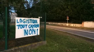 "Vierzon nord, hangars et tout camion, c'est NON"