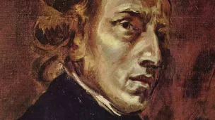 Portrait de Frédéric Chopin, compositeur Fragment d’un double portrait avec George Sand, inachevé Eugène Delacroix, vers 1838 Musée du Louvre, Paris.