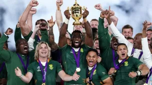 L'équipe Sud Africaine, championne du monde de rugby en 2019. DR