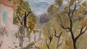 Henri MATISSE (1869-1954), Paysage ou Rue dans le Midi, 1919, huile sur carton toilé, 38 x 46 cm. Droits Photo : © MuMa Le Havre / David Fogel — Droits Auteur : © Succession H. Matisse