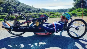 Florian Jouanny sur son handbike