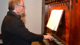 2021 - Ghislain Zeevaert à la console de l'orgue Korfmacher/Thomas de Stavelot