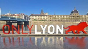 Janet Goode - Vue des quais du Rhône à Lyon