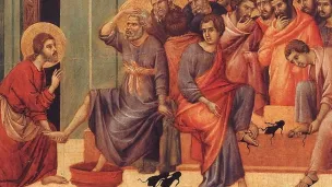 Wikimedia Commons -  Le lavement des pieds- Duccio di Buoninsegna