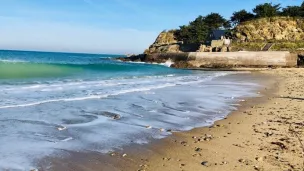 Plage de Port Blanc à Dinard.