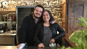 Maxime et Hélène Laurenson, chefs du restaurant "Rustique" à Lyon