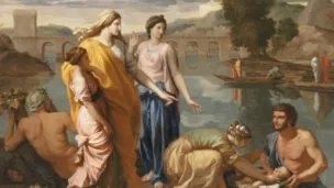 Nicolas Poussin, 1594-1665, Moïse sauvé des eaux, 1638, Louvre