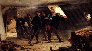 Épisode de la guerre franco-prussienne. Tableau par Alphonse-Marie-Adolphe de Neuville.