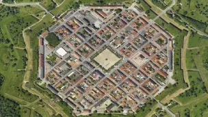 Archi Wiki - Neuf Brisach, ville au plan octogonal, construite  par Vauban à la demande de Louis XIV