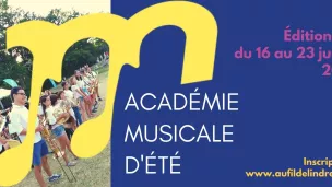 Académie musicale d'été "Musique au fil de l'Indre 2021".