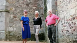 Michelle Leo, Présidente du festival ; Eliane Schwob et Pierre Devaux, membres de l'organisation du festival