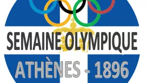 Anneaux olympiques et drapeau royaume de Grèce/wikicommons