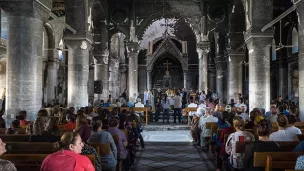 Pascal Maguesyan / MESOPOTAMIA - Avril 2017 : la cathédrale syriaque-catholique Al Tahira de Qaraqosh, incendiée et dévastée par Daech