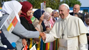 31 mars 2019 : Visite privée du Pape François au centre rural des services sociaux de Témara, ville située au sud de l’agglomération de Rabat, Maroc. / ©VaticanMedia-Foto/CPP/CIRIC