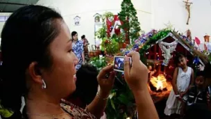 Eglise d'Asie Une crèche en Indonésie