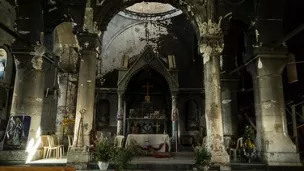 Pascal Maguesyan / MESOPOTAMIA -la cathédrale syriaque-catholique Al Tahira de Qaraqosh, incendiée et dévastée par Daech