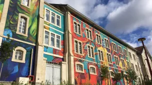 Usine des Tabacs du Mans décorée par le street-artiste Héol © RCF Sarthe (Maximilien Cadiou)