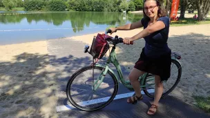  lac de Belle-Isle à Châteauroux avec Anna Sabathé, guide conférencière pour l'office de tourisme