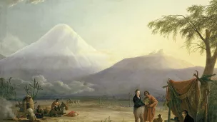 Humboldt et Aimé Bonpland au pied du volcan Chimborazo, peinture de Friedrich Georg Weitsch (1806) ©Wikimédia commons