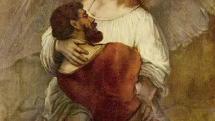 La lutte de Jacob avec l'ange par Rembrandt (1659) ©Wikimédia Commons