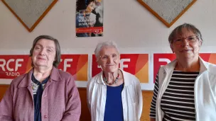 Françoise Picolet, Martine Chabry et Jeannette Brunet bénévoles ACAFAD