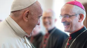 Mgr Fonlupt Pape François © Vatican Media