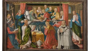 "Dormition" de Jean Dorguennier, conservé à l'église Saint-Pierre et Saint-Paul de Cherré © Abbaye Royale de l'Épau