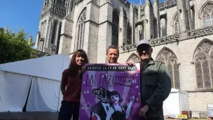 Frédéric Fonseca (à droite) de l'association Az Krouiñ qui organise le festival Faltazi à Quimper. ©Julie Rolland