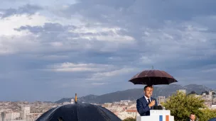 Emmanuel Macron à Marseille ©Nina Pavan