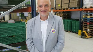 Patrice Douret président national des restaurants du coeur a visité les nouveaux locaux de la délégation départementale