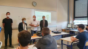 ©Chloé Vernet - 2021 - Environ 20 000 élèves ont fait leur rentrée le 2 septembre 2021 dans l'Académie de Besançon (ici, au lycée Jules-Haag de Besançon)