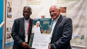 Cardinal Turkson et Monseigneur Jean-Marc Aveline à l'UICN ©Nina Pavan