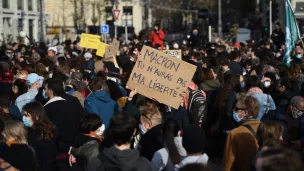 Manifestation le 21/11/2020 à Marseille ©CLEMENT MAHOUDEAU / AFP