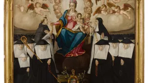Vierge du Rosaire de François Fleuriot en l'église Notre-Dame du Pré © Abbaye Royale de l'Epau - Exposition Trésors d'Art Sacré