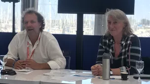 François Frey, Esprit Vélox et Catherine Chabaud, au Grand Pavois