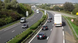 L'A31 au niveau de Guénange... Un jour calme