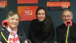 Céline Delpech, Pauline Chartier et Jean Boucherie du CCFD-Terre Solidaire /photo: Laurène Rocheteau