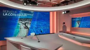 Le studio de BFM Nice Côte d'Azur - Photo RCF