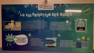 Une exposition installée dans la station d'épuration de Cagnes-sur-Mer - Photo RCF