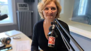 Avec Sandrine Knaff, dans les studios de RCF à Metz