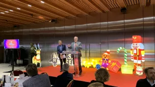 Patrick Weiten et François Grosdidier à l'occasion du lancement des Noëls de Moselle